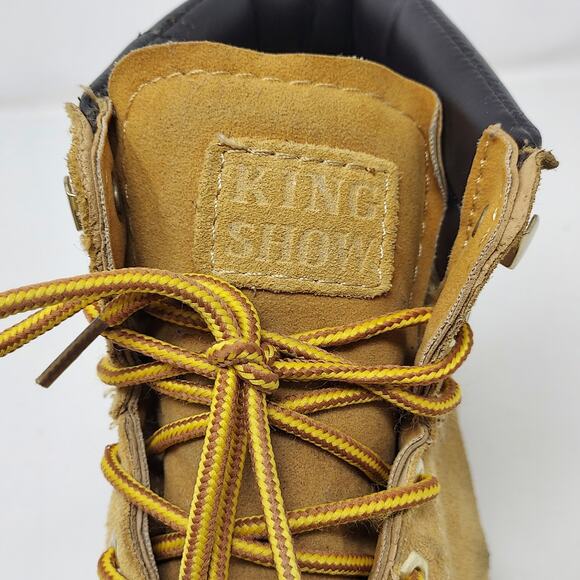 Kingshow Tan Construction Boots Size 9 - Picture 6 of 12